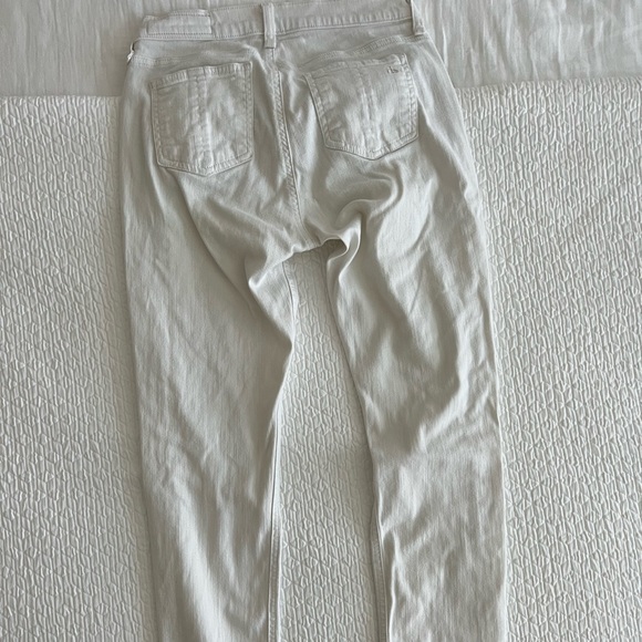 Rag & Bone Dash Slouchy Skinny Tattered White Jeans - Picture 10 of 14